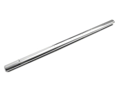 RedRock 4-Inch Oval Straight End Side Step Bars; Stainless Steel (19-25 Sierra 1500 Crew Cab)
