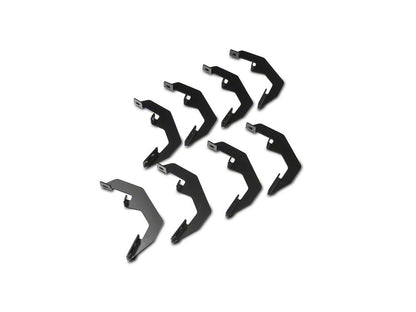 RedRock 5-Inch Oval Bent End Side Step Bars; Stainless Steel (19-25 Sierra 1500 Crew Cab)
