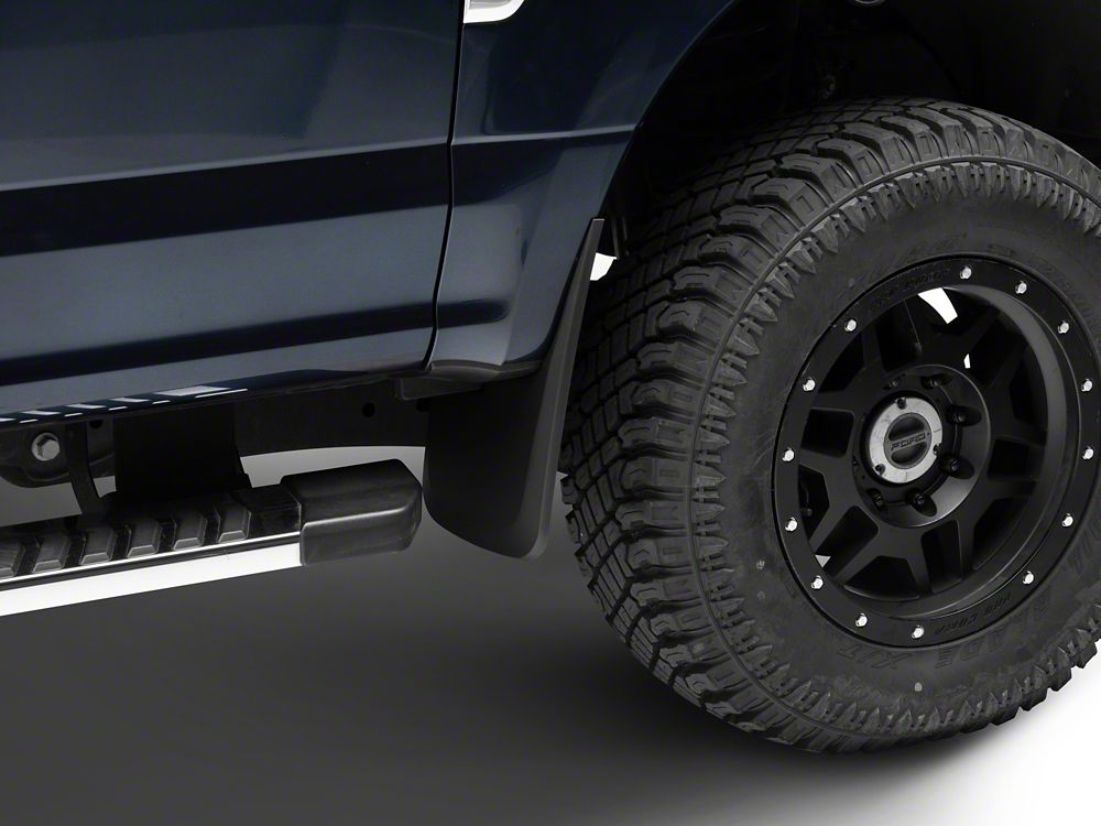 RedRock Molded Mud Guards; Front and Rear (17-25 F-250 Super Duty w/o OE Fender Flares)