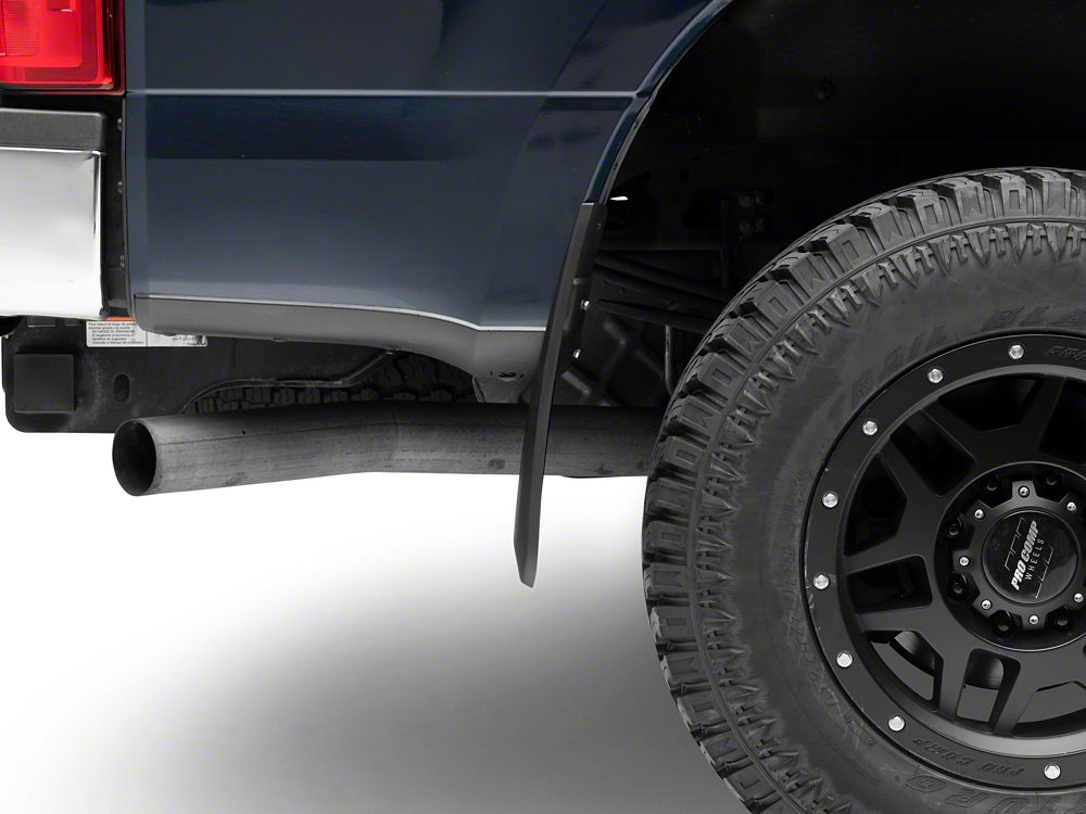 RedRock Molded Mud Guards; Front and Rear (17-25 F-250 Super Duty w/o OE Fender Flares)