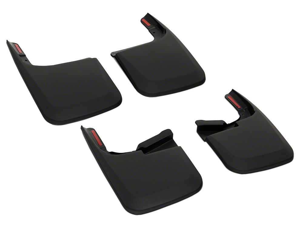 RedRock Molded Mud Guards; Front and Rear (17-25 F-250 Super Duty w/o OE Fender Flares)