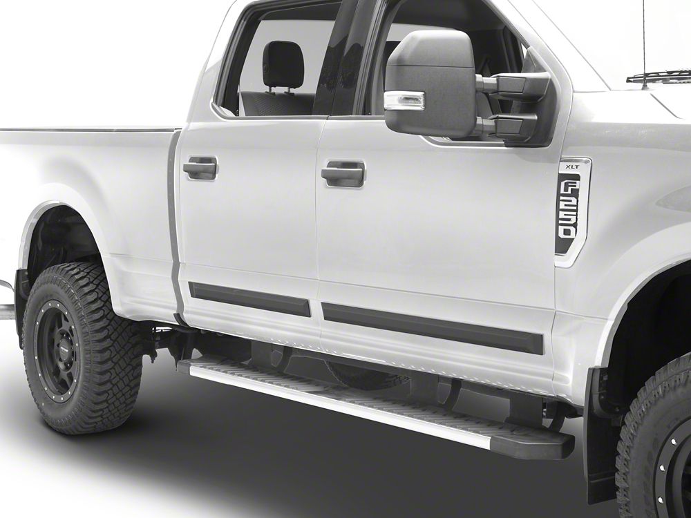 RedRock Rugged Look Body Side Moldings; Matte Black (99-25 F-250 Super Duty SuperCrew)
