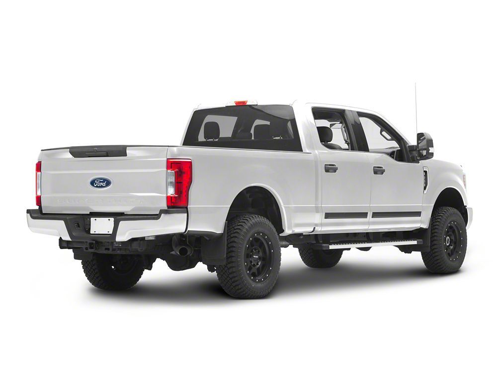 RedRock Rugged Look Body Side Moldings; Matte Black (99-25 F-250 Super Duty SuperCrew)