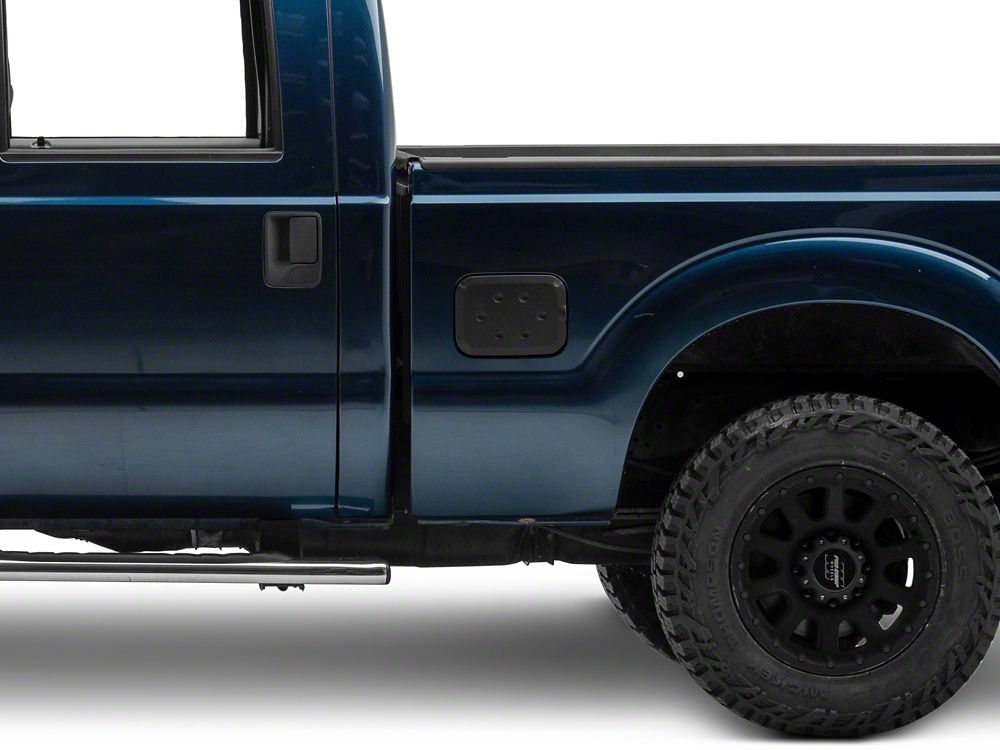 RedRock Fuel Door Cover; Matte Black (11-16 F-250 Super Duty)