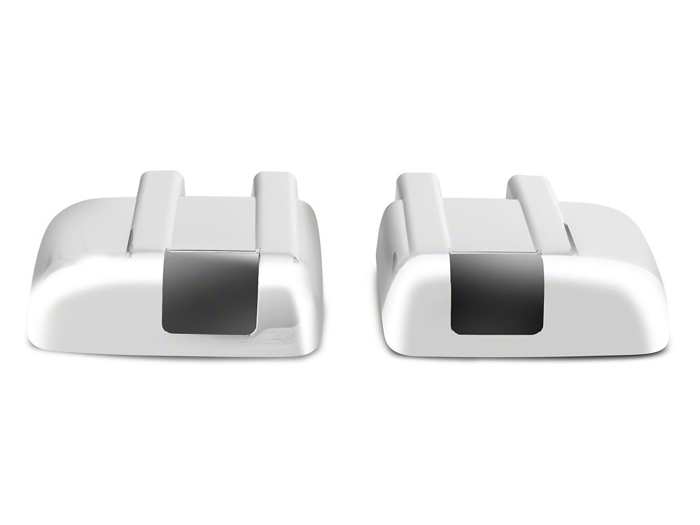 RedRock Full Mirror Covers; Chrome (11-14 F-250 Super Duty)