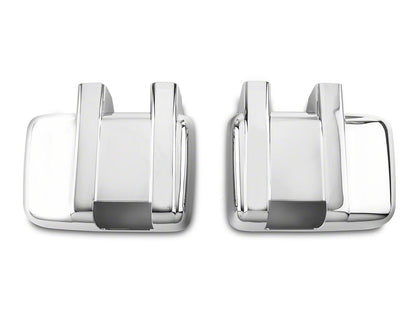 RedRock Full Mirror Covers; Chrome (11-14 F-250 Super Duty)