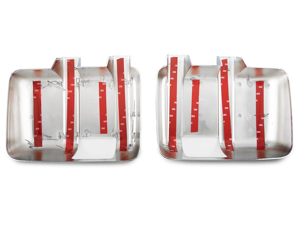 RedRock Full Mirror Covers; Chrome (11-14 F-250 Super Duty)