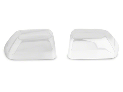 RedRock Top Half Mirror Covers; Chrome (17-18 F-350 Super Duty)