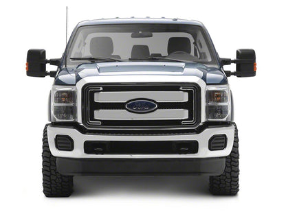 RedRock Powered Heated Towing Mirror with Amber LED Turn Signal; Driver Side (11-16 F-250 Super Duty)