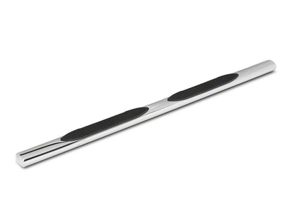 RedRock 4-Inch Oval Straight End Side Step Bars; Stainless Steel (17-25 F-250 Super Duty SuperCab)