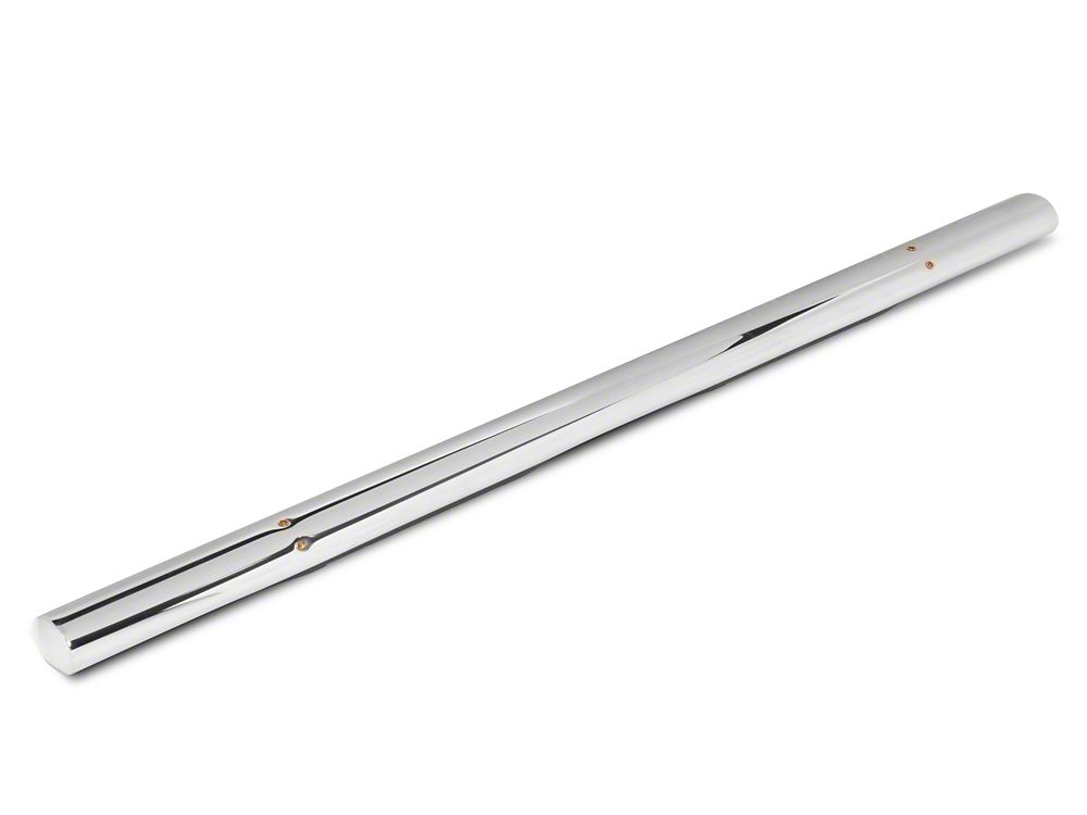 RedRock 4-Inch Oval Straight End Side Step Bars; Stainless Steel (17-25 F-250 Super Duty SuperCab)