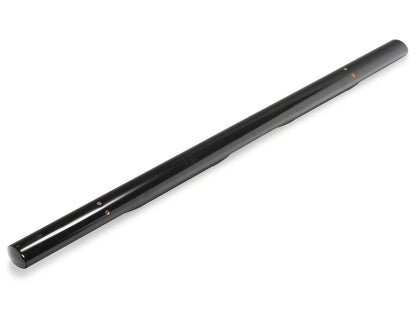 RedRock 4-Inch Oval Straight End Side Step Bars; Black (17-25 F-250 Super Duty SuperCab)