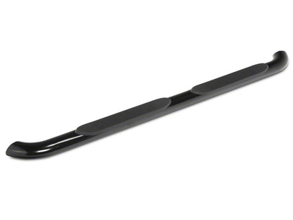 RedRock 4-Inch Oval Bent End Side Step Bars; Black (17-25 F-250 Super Duty SuperCab)