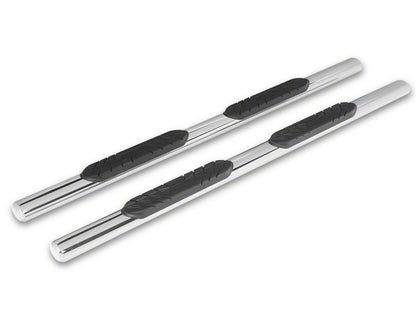 RedRock 4-Inch Oval Straight Side Step Bars; Stainless Steel (17-25 F-250 Super Duty SuperCab)