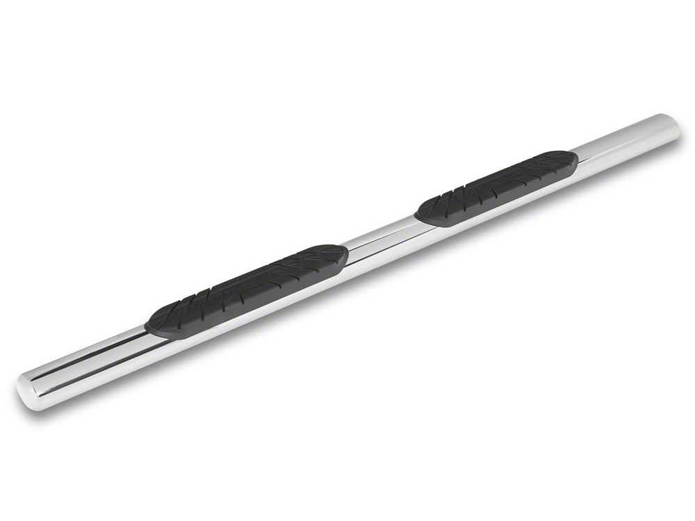 RedRock 4-Inch Oval Straight Side Step Bars; Stainless Steel (17-25 F-250 Super Duty SuperCab)