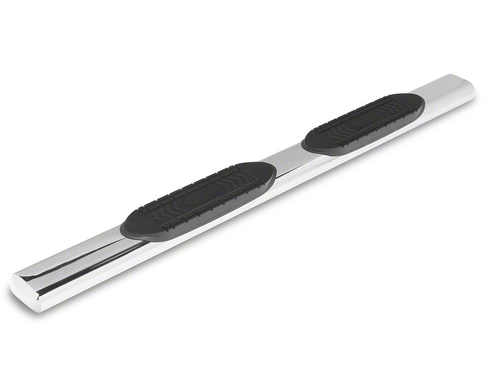 RedRock 6-Inch Oval Straight End Side Step Bars; Stainless Steel (17-25 F-250 Super Duty SuperCab)