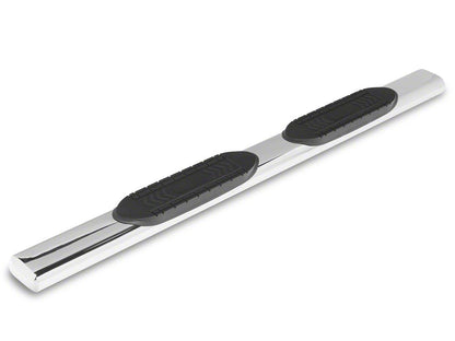 RedRock 6-Inch Oval Straight End Side Step Bars; Stainless Steel (17-25 F-250 Super Duty SuperCab)
