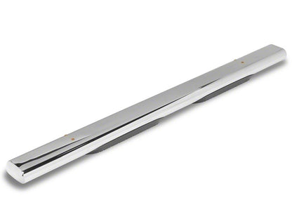 RedRock 6-Inch Oval Straight End Side Step Bars; Stainless Steel (17-25 F-250 Super Duty SuperCab)