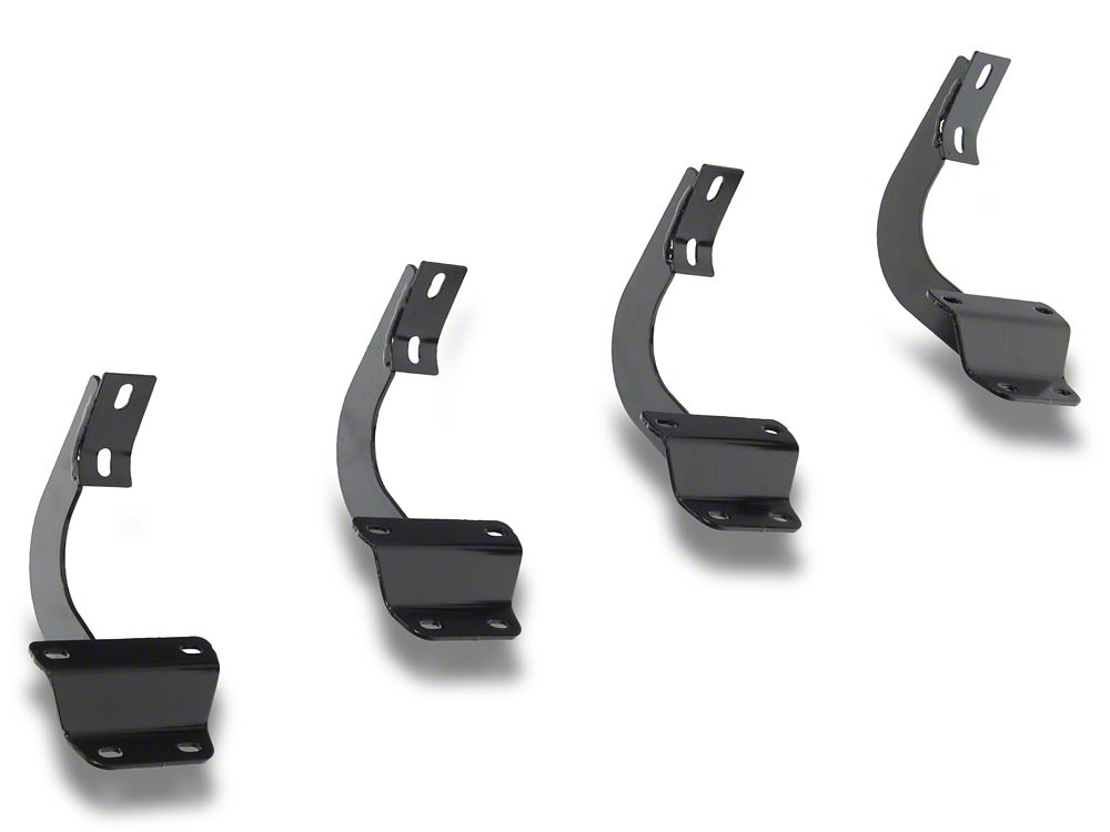 RedRock 6-Inch Oval Straight End Side Step Bars; Stainless Steel (17-25 F-250 Super Duty SuperCab)