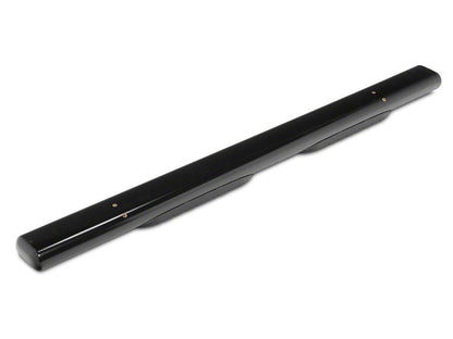 RedRock 6-Inch Oval Straight End Side Step Bars; Black (17-25 F-250 Super Duty SuperCab)