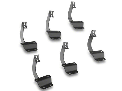 RedRock 3-Inch Side Step Bars; Stainless Steel (17-25 F-250 Super Duty SuperCrew)