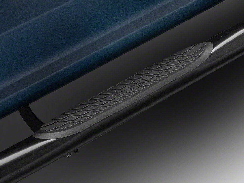 RedRock 3-Inch Side Step Bars; Black (17-25 F-250 Super Duty SuperCrew)