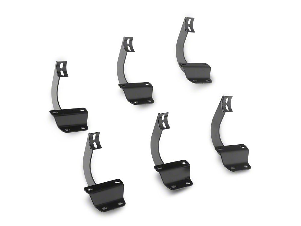 RedRock 3-Inch Side Step Bars; Black (17-25 F-250 Super Duty SuperCrew)