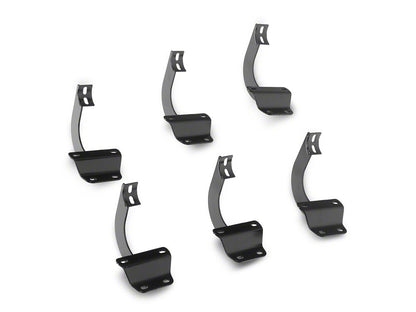 RedRock 3-Inch Side Step Bars; Black (17-25 F-250 Super Duty SuperCrew)