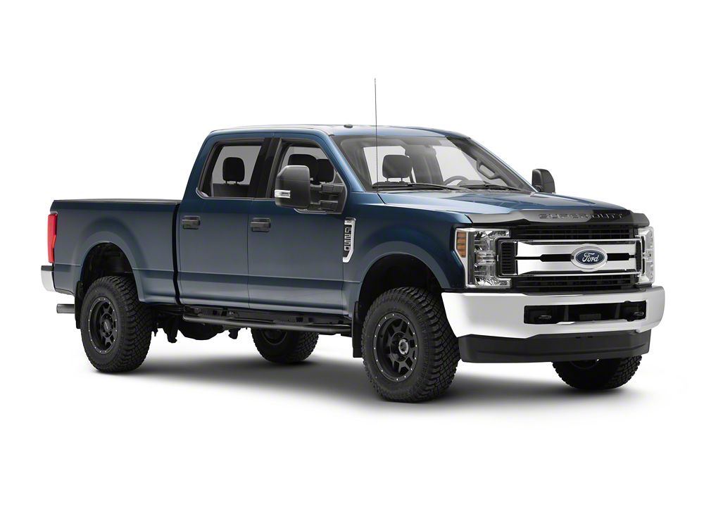 RedRock 3-Inch Side Step Bars; Black (17-25 F-250 Super Duty SuperCrew)