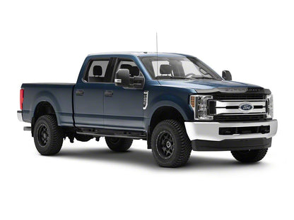 RedRock 3-Inch Side Step Bars; Black (17-25 F-250 Super Duty SuperCrew)