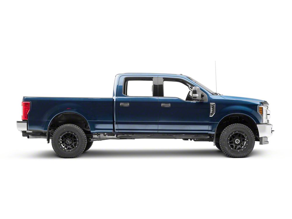 RedRock 3-Inch Side Step Bars; Black (17-25 F-250 Super Duty SuperCrew)