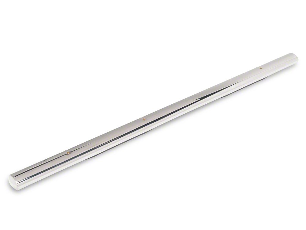 RedRock 4-Inch Oval Straight End Side Step Bars; Stainless Steel (17-25 F-250 Super Duty SuperCrew)
