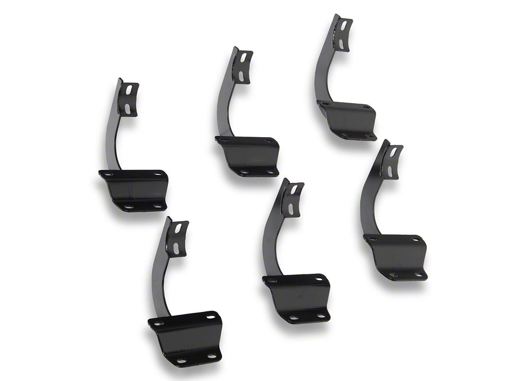 RedRock 4-Inch Oval Straight End Side Step Bars; Stainless Steel (17-25 F-250 Super Duty SuperCrew)