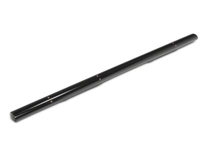 RedRock 4-Inch Oval Straight End Side Step Bars; Black (17-25 F-250 Super Duty SuperCrew)