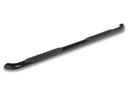 RedRock 4-Inch Oval Bent End Side Step Bars; Black (17-25 F-250 Super Duty SuperCrew)