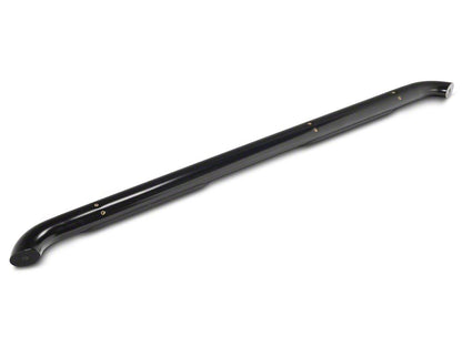 RedRock 4-Inch Oval Bent End Side Step Bars; Black (17-25 F-250 Super Duty SuperCrew)