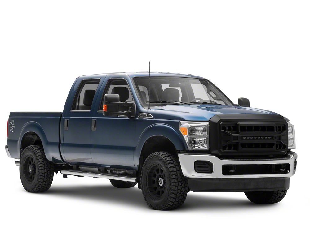 RedRock Armor Upper Replacement Grille with LED Off-Road Lighting (11-16 F-250 Super Duty)