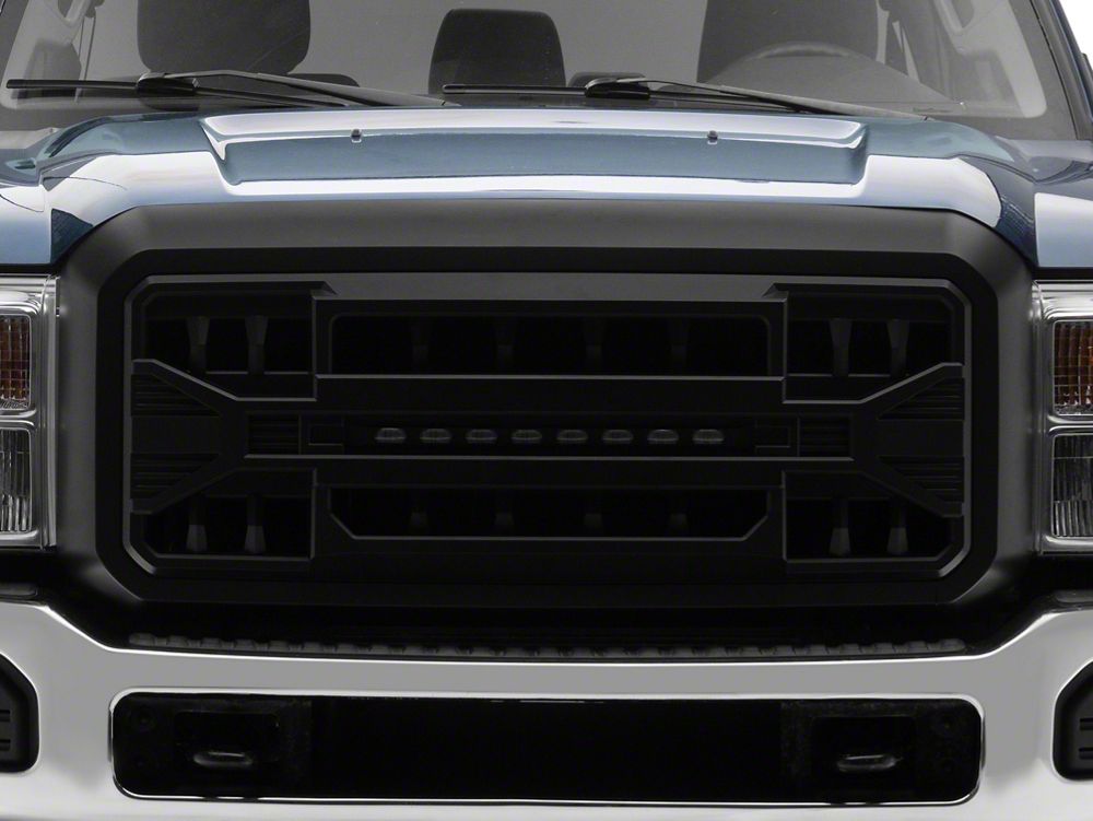 RedRock Armor Upper Replacement Grille with LED Off-Road Lighting (11-16 F-250 Super Duty)