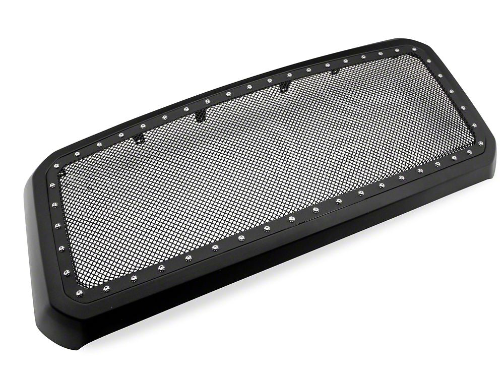 RedRock Evolution Stainless Steel Wire Mesh Upper Replacement Grille; Black (11-16 F-250 Super Duty)