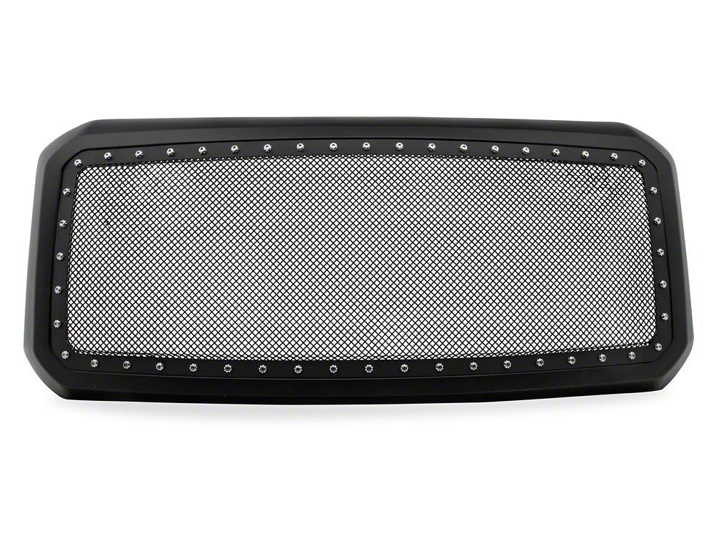 RedRock Evolution Stainless Steel Wire Mesh Upper Replacement Grille; Black (11-16 F-250 Super Duty)