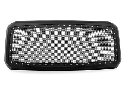 RedRock Evolution Stainless Steel Wire Mesh Upper Replacement Grille; Black (11-16 F-250 Super Duty)