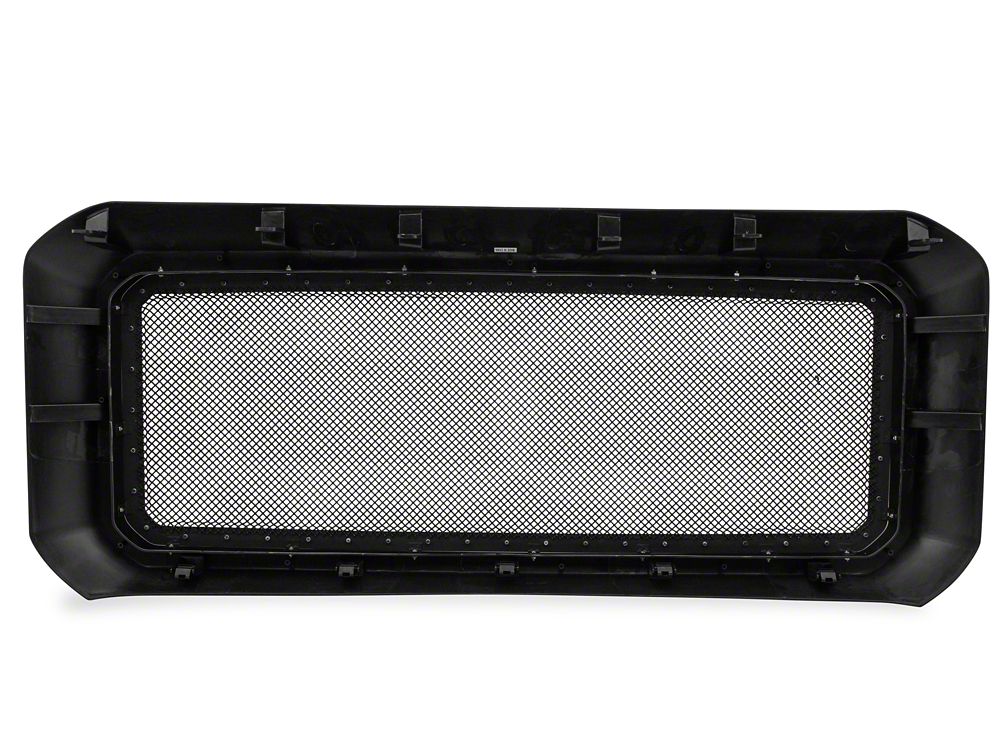 RedRock Evolution Stainless Steel Wire Mesh Upper Replacement Grille; Black (11-16 F-250 Super Duty)