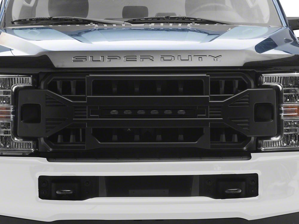 RedRock Armor Upper Replacement Grille with Off-Road LED Lighting (17-19 F-250 Super Duty)
