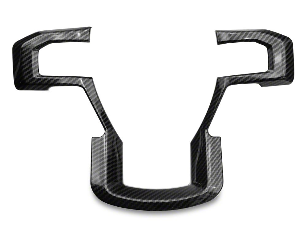 RedRock Steering Wheel Trim; Carbon Fiber (17-22 F-250 Super Duty)