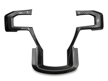 RedRock Steering Wheel Trim; Carbon Fiber (17-22 F-250 Super Duty)