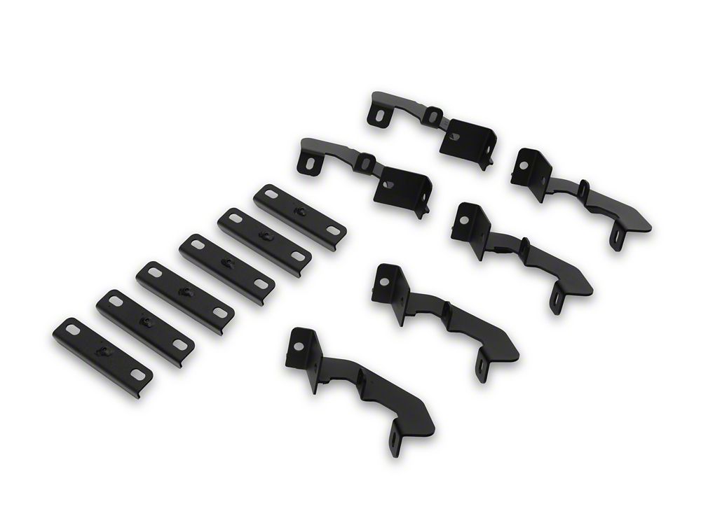RedRock 4-Inch Drop TC1 Running Boards; Textured Black (17-25 F-250 Super Duty SuperCrew)