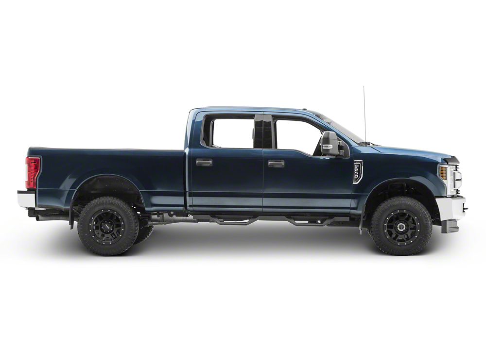 RedRock TC2 Drop Step Running Boards; Textured Black (17-25 F-250 Super Duty SuperCrew)