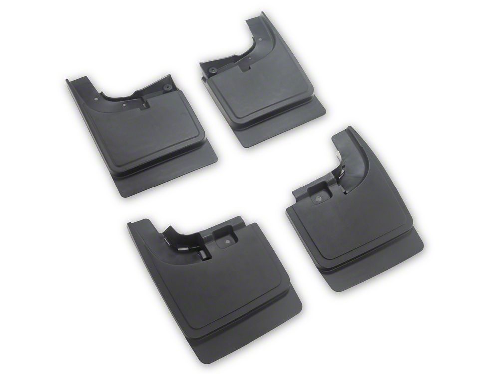 RedRock Molded Mud Guards; Front and Rear (11-22 F-350 Super Duty SRW w/ OE Fender Flares)