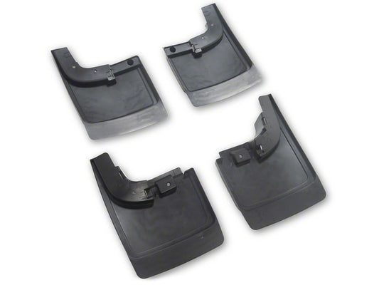 RedRock Molded Mud Guards; Front and Rear (11-22 F-350 Super Duty SRW w/ OE Fender Flares)
