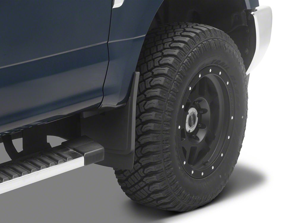 RedRock Molded Mud Guards; Front and Rear (17-22 F-250 Super Duty w/o OE Fender Flares)